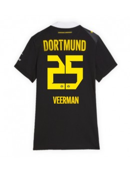 Ženski Nogometna dresi replika Borussia Dortmund Joey Veerman #25 Gostujoči 2026-27 Kratek rokav Ženski Nogometna dresi replika Borussia Dortmund Joey Veerman #25 Gostujoči 2026-27 Kratek rokav